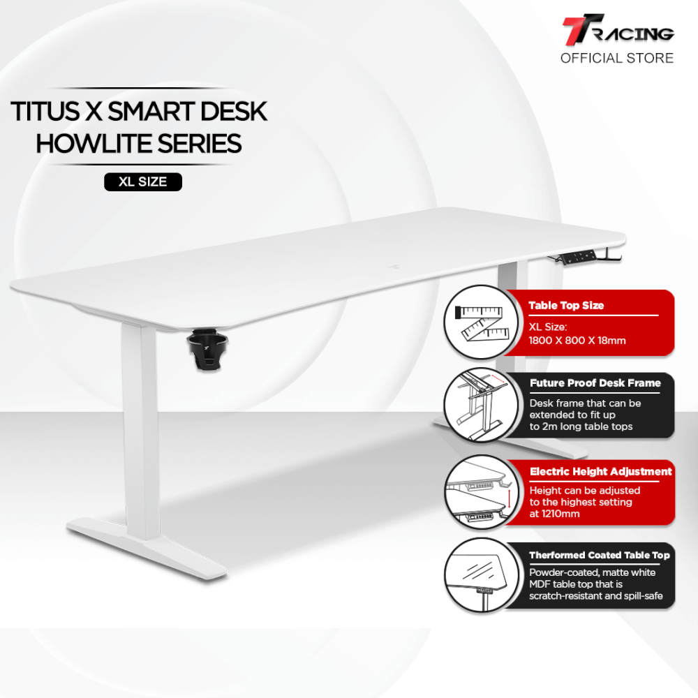 โต๊ะปรับระดับ TTRACING TITUS X SMART DESK 1.8M สี HOWLITE_1